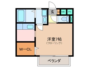 松阪駅 徒歩20分 1階の物件間取画像